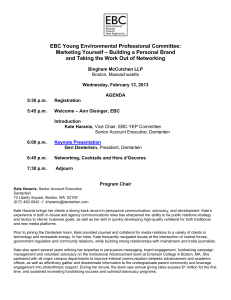 Final Agenda - Environmental Business Council of New England, Inc.