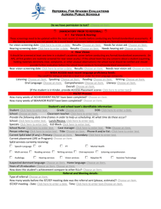 bilingual team use only - Exceptional Student Services