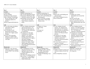 MDCA1311 Lesson plan grid