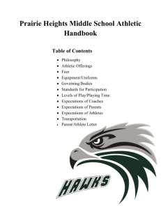 phms athletic handbook