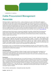 Cattle Procurement Management Associate