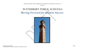 GRADE K - Waterbury Public Schools