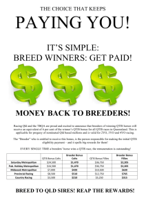Breeders Bonus Brochure