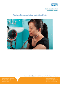 Trainee Representative Induction Pack