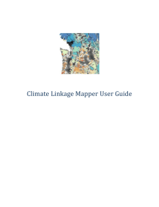 Climate Corridor User Guide - linkage