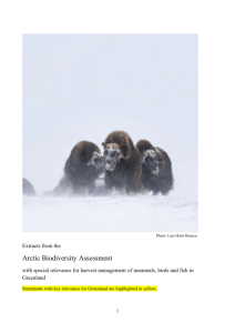 Photo: Lars Holst Hansen Extracts from the Arctic Biodiversity