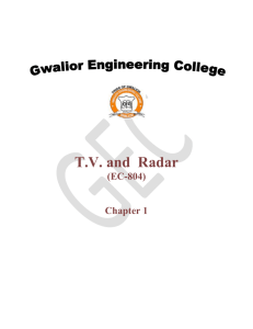 EC-804 TV & Radar Engg. - Gwalior Engineering College