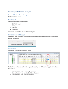 EcoSurvey v0.66 July Release Changes