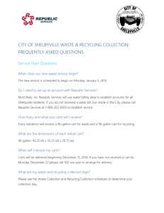 city of shelbyville waste & recycling collection: frequently asked
