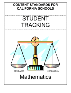 Math - Student Record Sheet