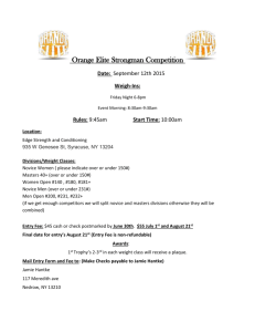 Orange Elite Strongman Competition Date
