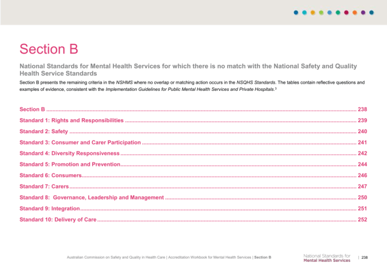 What Are The National Standards For Mental Health Services