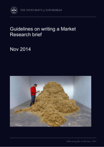 Writing a market research brief