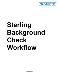 Sterling Settings, Admin and Candidate Workflow