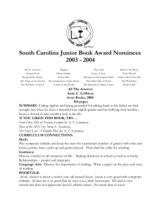 03-04 JBA Activity Guide - SC Association of School Librarians