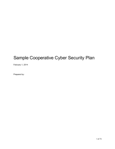 Cyber Security Plan Template - Sample Data