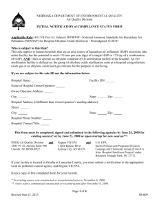 Initial Notification Form