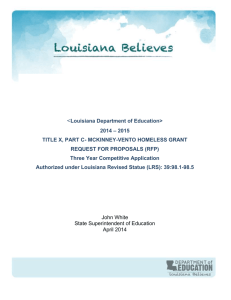 Homeless Application (Word) - Louisiana Department of Education