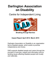 Annual Report 2015 (Word) - Darlington Association on Disability