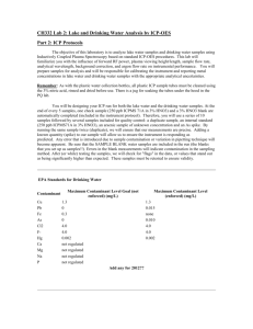 CH332 Lab 2 ICP Protocols
