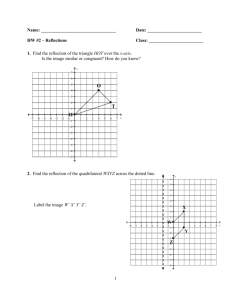 WS - Reflections on Coordinate Plane