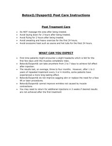 Botox® Post Care Instructions