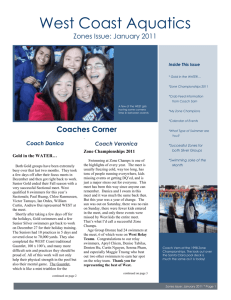 Coach Sam - West Coast Aquatics