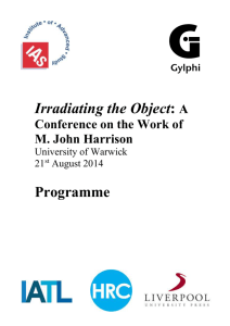 Programme - University of Warwick