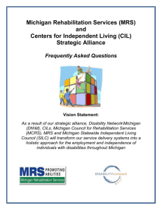 What is the purpose of MRS? - Michigan Council for Rehabilitation
