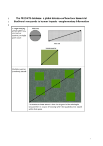 PREDICTS meta-database manuscript - Appendices