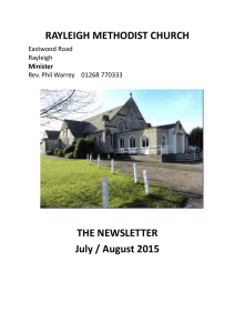 July/August 2015 - Rayleigh Methodist Church