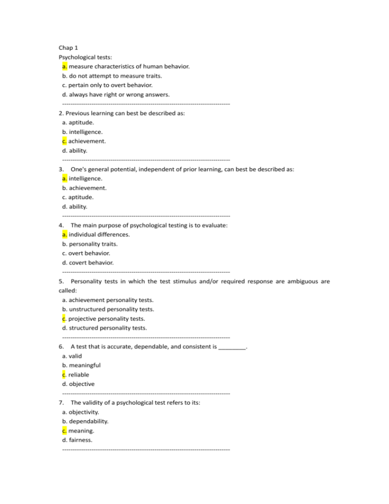 chap-1-psychological-tests-a-measure-characteristics-of-human
