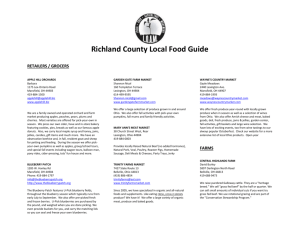 Richland Cty Food Guide - Richland Community Development