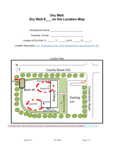 Dry Well Overview - State of New Jersey