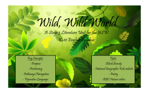 Wild Wild World - Glenmore Park Learning Alliance