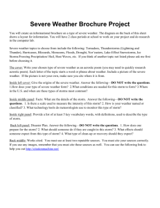 Severe Weather Brochure Project