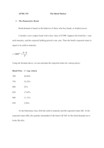 LECTURE 2 The Bond Market