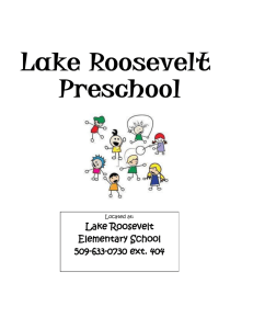 Preschool Information - Grand Coulee Dam School District