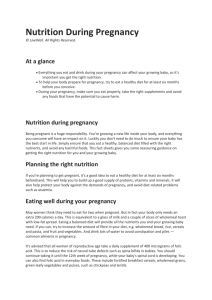 Nutrition During Pregnancy © LiveWell. All Rights Reserved.