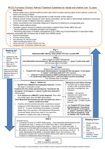 DRAFT Key Points: Ensure patient has a personal asthma action