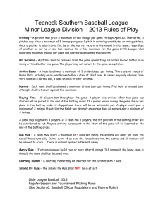 Teaneck Southern Baseball League Minor League Division – 2013