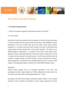 How Safe is Nuclear Energy - National Nuclear Regulator