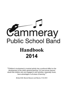 Band Handbook 2014 - Cammeray Public School