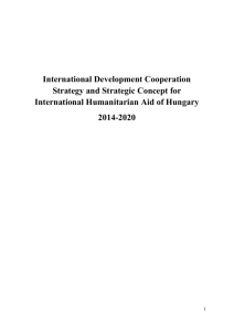 International Development Cooperation Strategy and Strategic