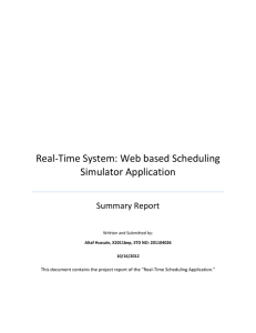 Altaf-RealTime System Scheduling Project Report