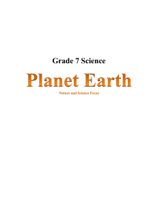 Planet Earth Unit Plan