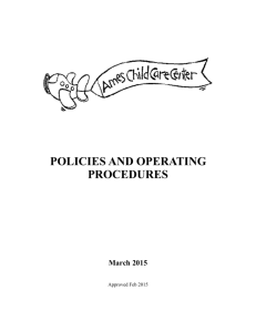 policies and operating procedures