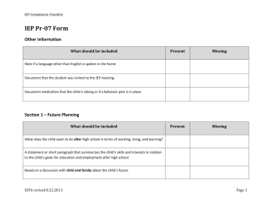 IEP Compliance Checklist.revised.8.22.2013