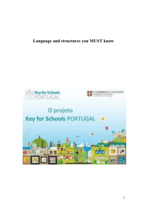 Language and structures you MUST know