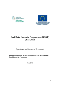 Beef Data and Genomics Programme (BDGP)